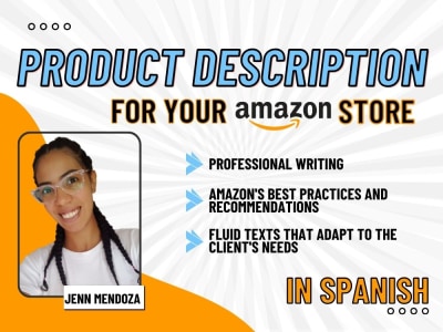 Product descriptions optimized for Amazon in Spanish