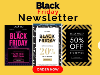 Black Friday newsletter design | Upwork