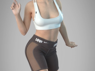 Custom Women's Activewear and Gymwear Design Realistic Renders & Services