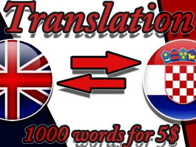 A translation from English to Croatian