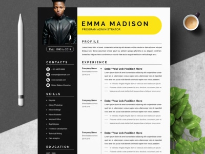 A professional resume design and CV design