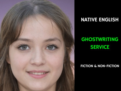 Professional and native English ghostwriter, ebook writer and book writer