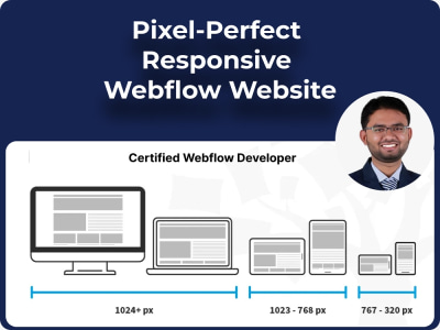 Pixel-Perfect Responsive Webflow Website | Webflow developer
