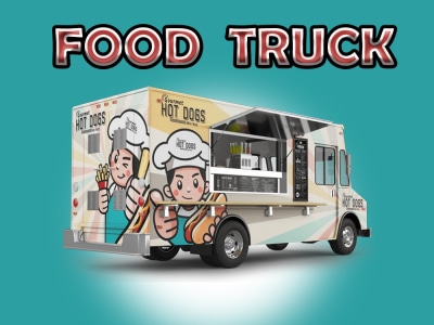 Stunning food truck wrap,truck wrap,vehicle wrap