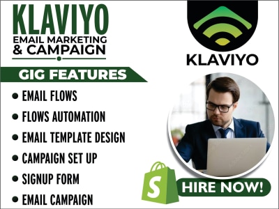 Klaviyo expert Klaviyo Email marketing klaviyo shopify klaviyo flow Aweber