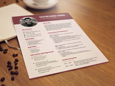 A professional resume, CV, and Cover letter