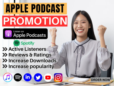 Organic podcast promotion for huge Downloads and Ratings/Reviews