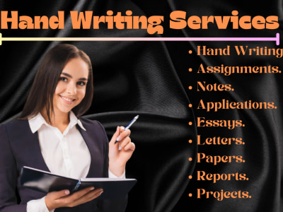Expert handwriting services for your assignments and projects