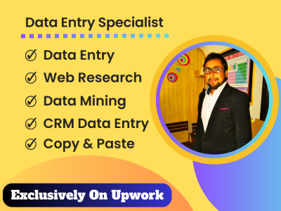 Data entry, web scraping, typing, copy paste, web research