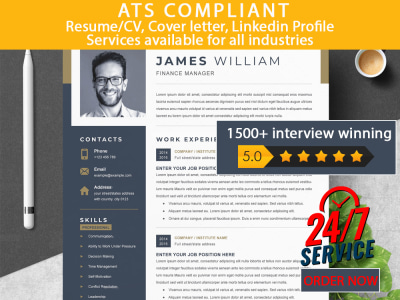 Professional Resume/CV, Cover letter written ATS compliant Quickly