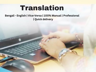 Bengali - English and vice-versa translation up to 2000 words.