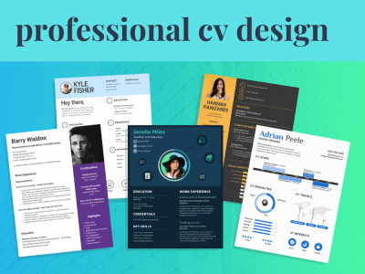 And i will deliver creative cv design
