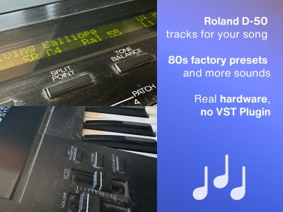 Authentic 80s sounds on a Roland D-50 synthesizer
