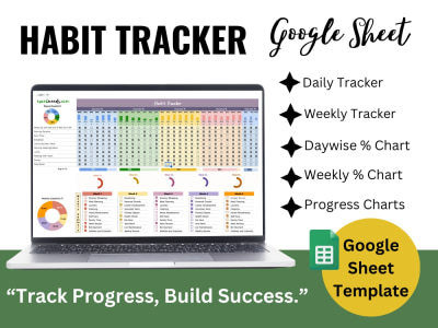 Habit Tracker - Daily, Weekly with Progress Chart | Upwork