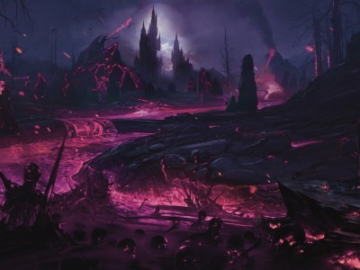 A detailed fantasy landscape
