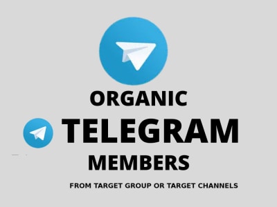 10,000 Telegram organic members for your channel or group from target group