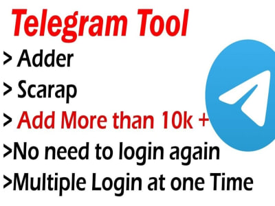 A fantastic telegram members scrap and adder tool