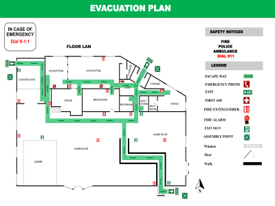 Emergency Evacuation Plan Fire Safty | Upwork