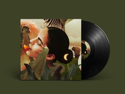 A surreal collage album cover