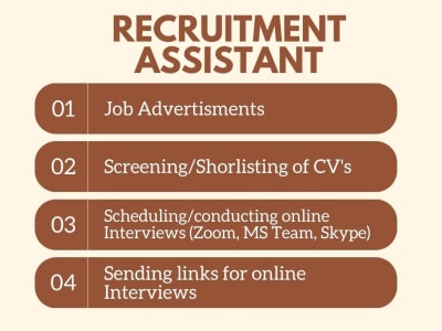 Experienced technical recruiter and HR Assistant Services for your company