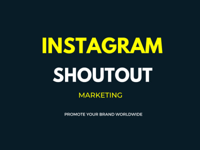 Instagram shoutout on my Million Reach page.