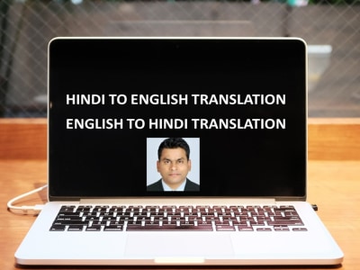 Hindi to English and English to Hindi translation of audio and video files