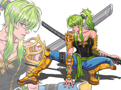 Anime-Style Character Sheet Design for Comics, Novels, Animation & Games