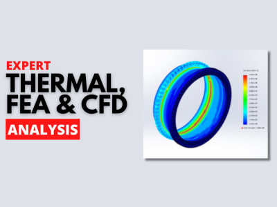 Thermal, fea and cfd analysis in ansys and Solidworks