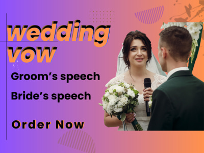 Heart touching wedding speech and wedding vows