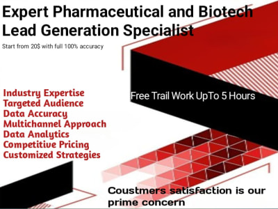 Pharmaceutical & Biotechnology lead generation Linkedin & Apollo