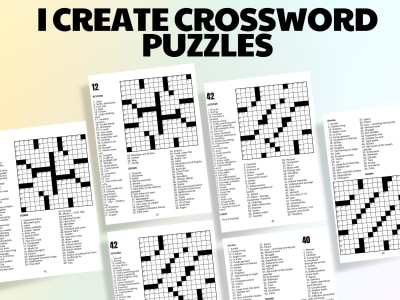200 original Printable crossword puzzles | Upwork