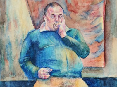 Get a portrait in watercolor