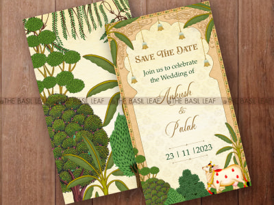Customized Digital and Printable Wedding Invitation Cards