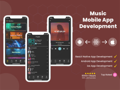 Music Player App like Spotify | Mobile App Developer | React Native