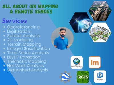 Spatial Analysis, GIS Mapping, ArcMap, ArcGIS Pro and Qgis associated tasks