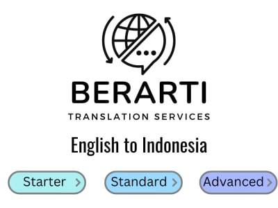 Expertly Translated English-Indonesian Documents