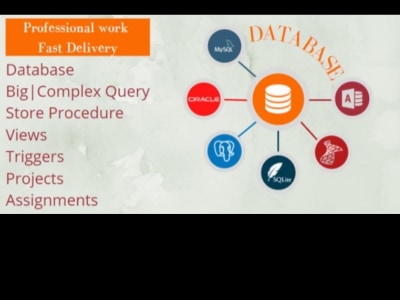 Design and develop databases, SQL, and MySQL queries for all task project