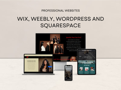 A Professional Wix/Wordpress/Weebly Website within 4 business days