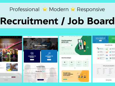 A job board, recruitment, or agency website