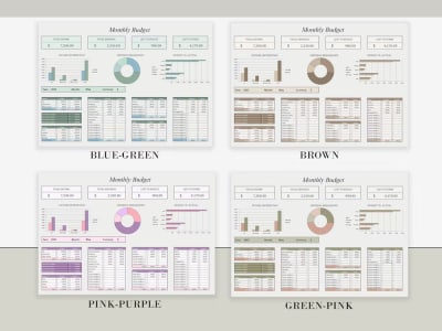 A simple and effective monthly budget template