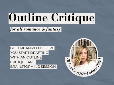 A structural critique on your fiction novel's outline