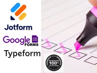 Online forms and surveys using jotform, typeform, gravity forms, Paperform