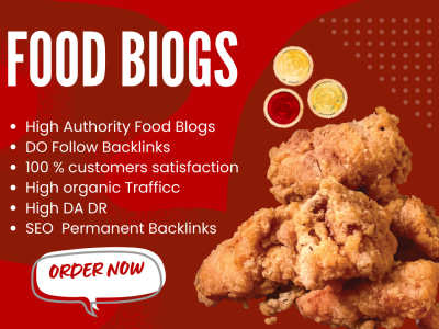 Guest post on high-authority food & beverage blogs.