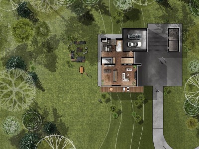 2D Hand - Drawn Site Plan