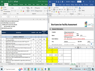 Construction Data Entry & Document Conversion | Word/PDF to Excel