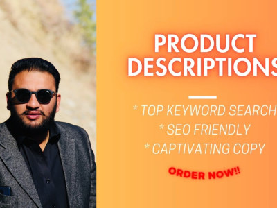 SEO optimized and highly converting product descriptions