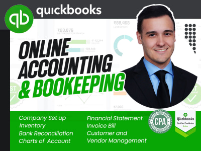 One Month of Full-Cycle Accounting and Bookkeeping Services by a CPA