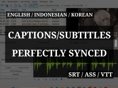 Captions/subtitles perfectly synchronized in your videos (srt/ass/vtt)