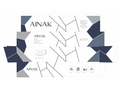 A product label design and packaging
