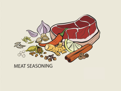 Amazing vector food illustrations for packaging or web site
